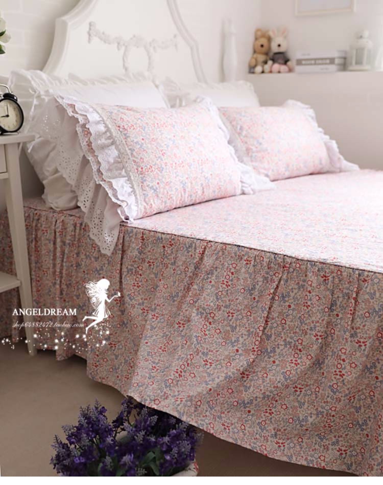 Nhập khẩu Châu Âu và Hoa Kỳ Phiên bản Hàn Quốc 2019 * Công chúa retro hoa nhỏ * Bộ đồ giường trải giường - Váy Petti váy giường khách sạn