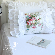 Imported European and American Korean TSMXGZJF Jade White Princess tribute satin cotton bedding cotton pillowcase