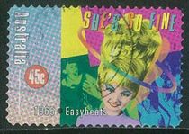 Australian Credit 1998 Australian Rock Roll 45c Self - Adhesive Middle Products