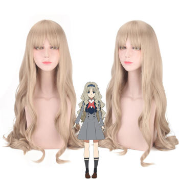 darling in the FRANXX Heart KOKORO Gunso 556 light golden long curly wig cos wig