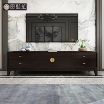 New Chinese Solid Wood TV Cabinet Modern Light Lavish Sofa Tea Table Living-room Combo With Furniture Landing Lockers Side Cabinet
