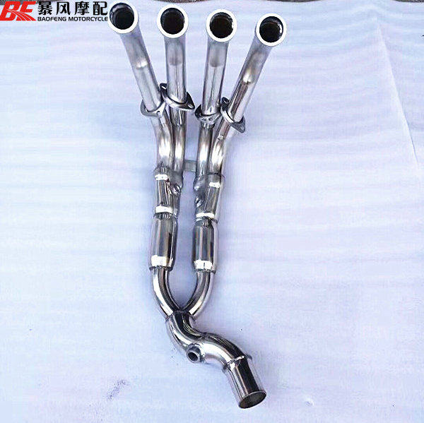 Suitable for Yamaba 17-19YZF-R6 front section YZF-R6 locomotive exhaust front section adapter pipe stainless steel