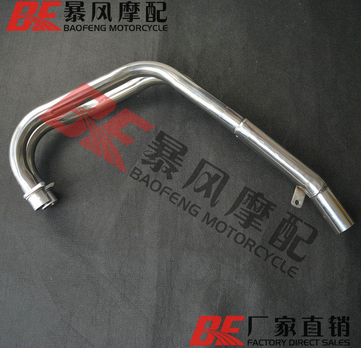 Suitable for Xinyuan XY400 Honda stick Wang CB400SS CL400 retro car front section stainless steel exhaust pipe
