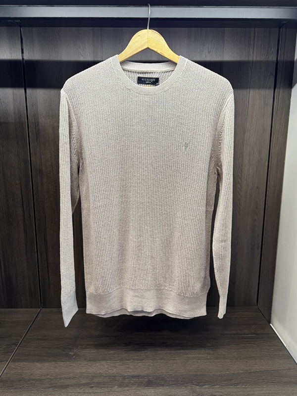 Allsaints British Sheep Head Men's Round Neck Pullover Thin Thick-Knit Sweater Long-Sleeve Sweater Sweatshirt in Stock