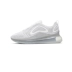 Nike / Nike Air Max 720 Women New Pure White Full Palm Air Cushion Running Running AR9293-101 - Giày chạy bộ