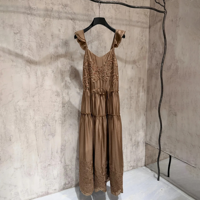 Shenzhen Nanyou High-End Women's Clothing 2026 Summer New Exquisite Style Sleeveless Layered Ruffle Elegant Dress for Women Shenzhen Nanyou High-End Women's Clothing 2026 Summer New Exquisite Style Sleeveless Layered Ruffle Elegant Dress for Women