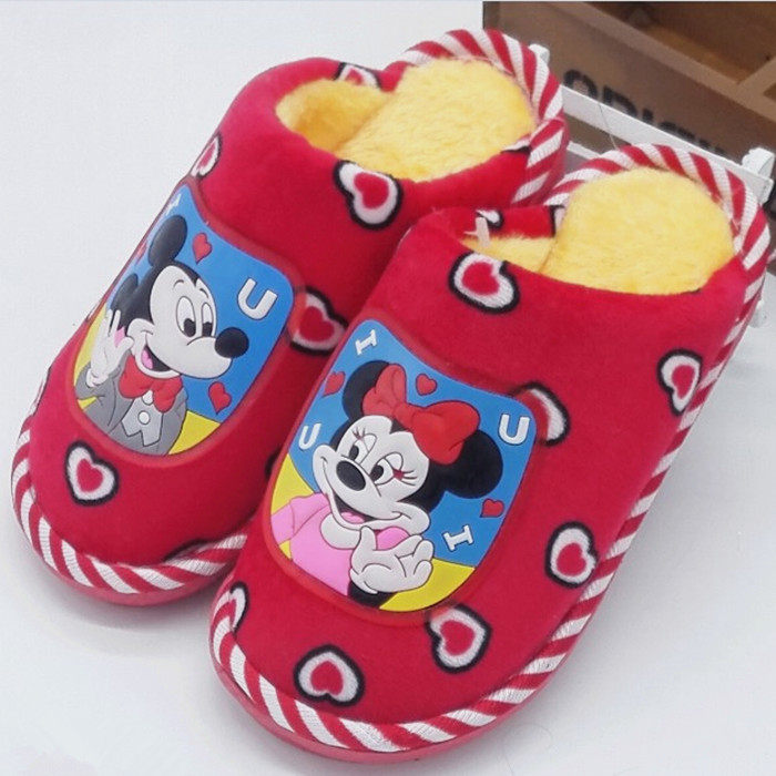 Pantoufles enfants en suède pour hiver - Ref 1035526 Image 19