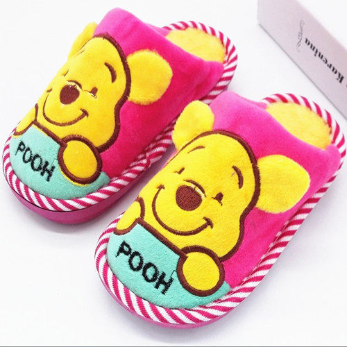 Pantoufles enfants en suède pour hiver - Ref 1014863 Image 7