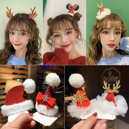 Детская заколка для волос, рождественские шпильки для волос для взрослых, аксессуар для волос, наряжаться