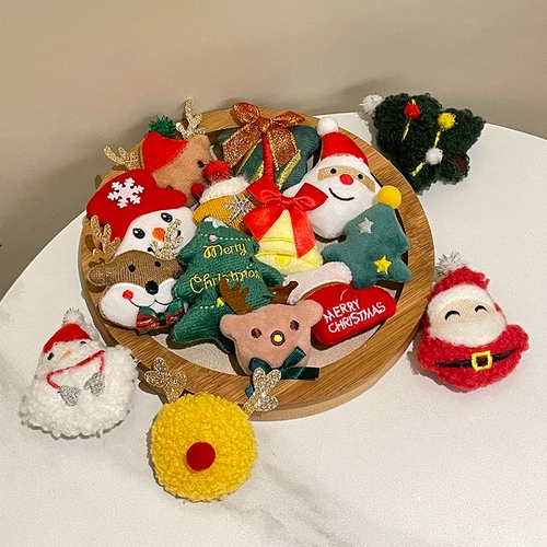 Рождественская мультяшная плюшевая брошь, сексуальная милая булавка, значок, сумка, аксессуар для сумки, аксессуары, подарок на день рождения