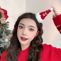 Темно -фиолетовая рождественская шляпа оленя