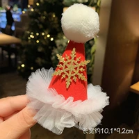 Кружевая снежинка рождественская шляпа