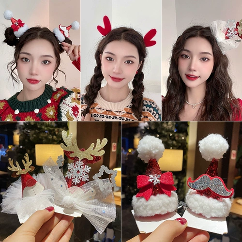 Детская заколка для волос, рождественские шпильки для волос для взрослых, аксессуар для волос, наряжаться