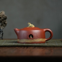 High-end collection-grade fully handmade bottom trough clear and twisted mud craft purple clay pot Tianwaitian disciple of Lu Yaochen