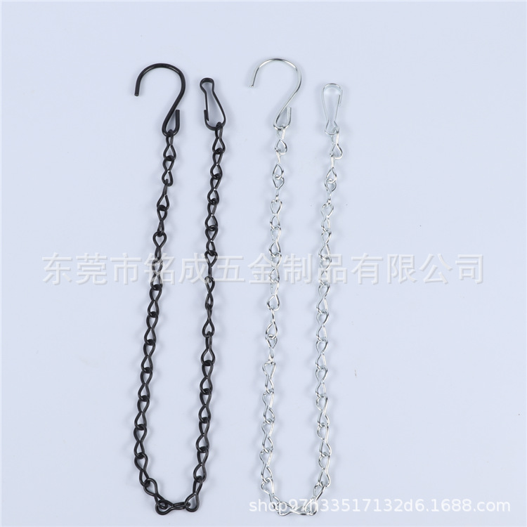 Iron chain Flower Pot Chain Iron Ring Pendant black hanging chain Bird Cage Garden Flower Pot pendant chain