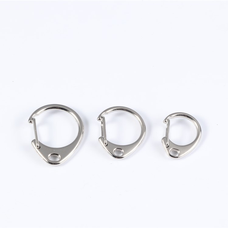 Environmental protection key button zinc alloy DIY ornament connection buckle large and small C character button rotary ring universal ring 8-word swivel ring