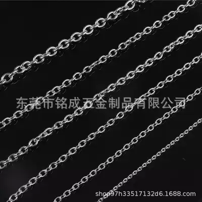 Fine 304 stainless steel non-interface chain necklace hand foot refining special jewelry chain stainless steel welding chain strip