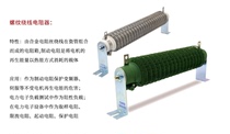 Resistance 1000W2000W3000W5000W6000WR for brake elevator with high power thread spring frequency converter