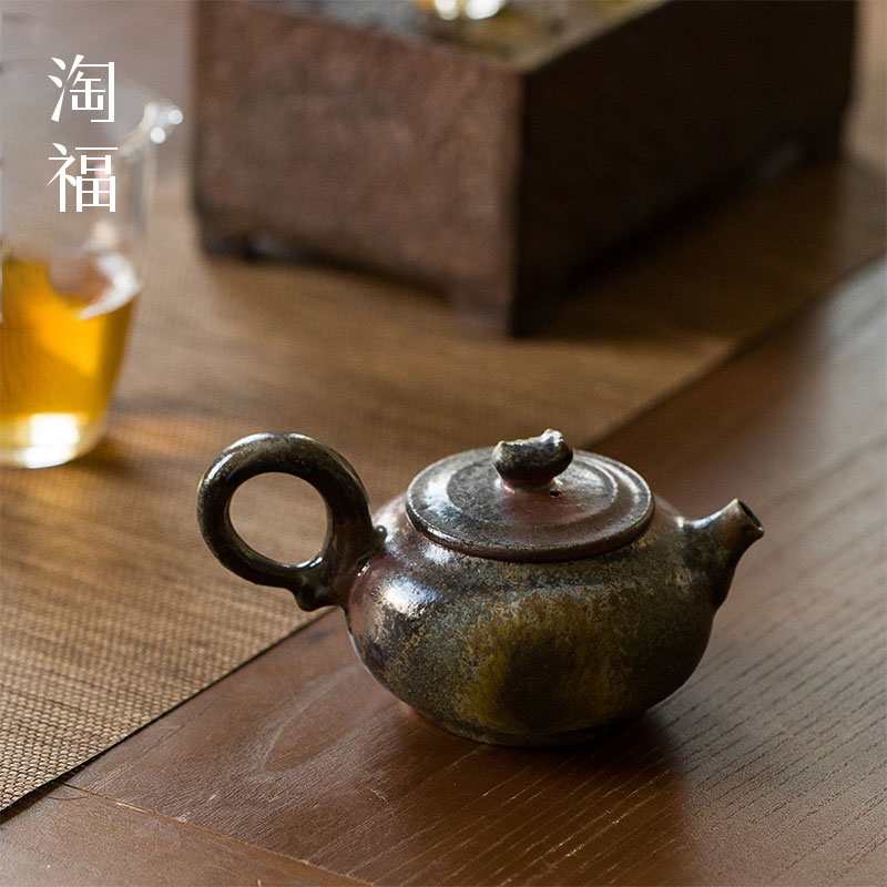 Taiwan liu little evaluation of wood to burn pot of ceramic teapot single pot of kung fu tea tea set the teapot home collection side pot