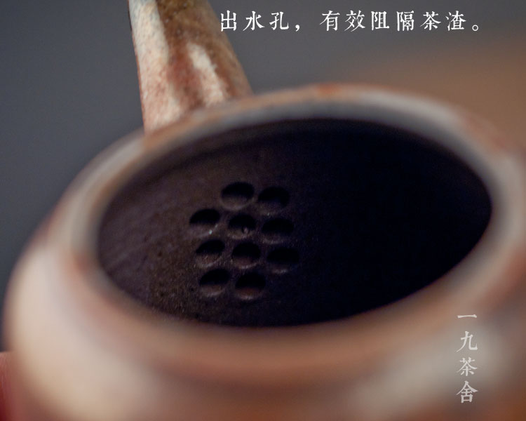 Taiwan He Zhaoying pure manual side to burn pot teapot single pot of ceramic teapot household kung fu tea set collection
