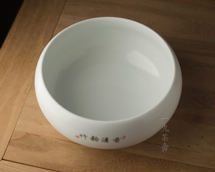 Ceramic tea to wash large writing brush washer from kung fu tea accessories water jar home built basin of water to wash the bowl tea cups tools