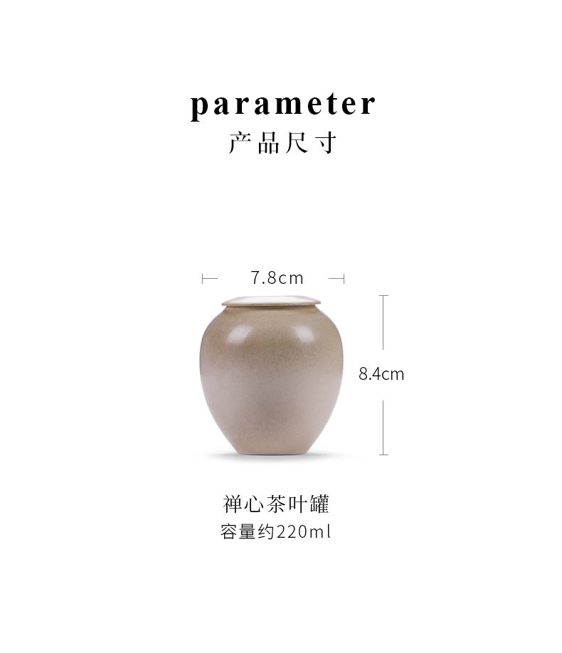 Jingdezhen ceramic POTS caddy fixings seal pot home store tea POTS remaining small containers of tea POTS