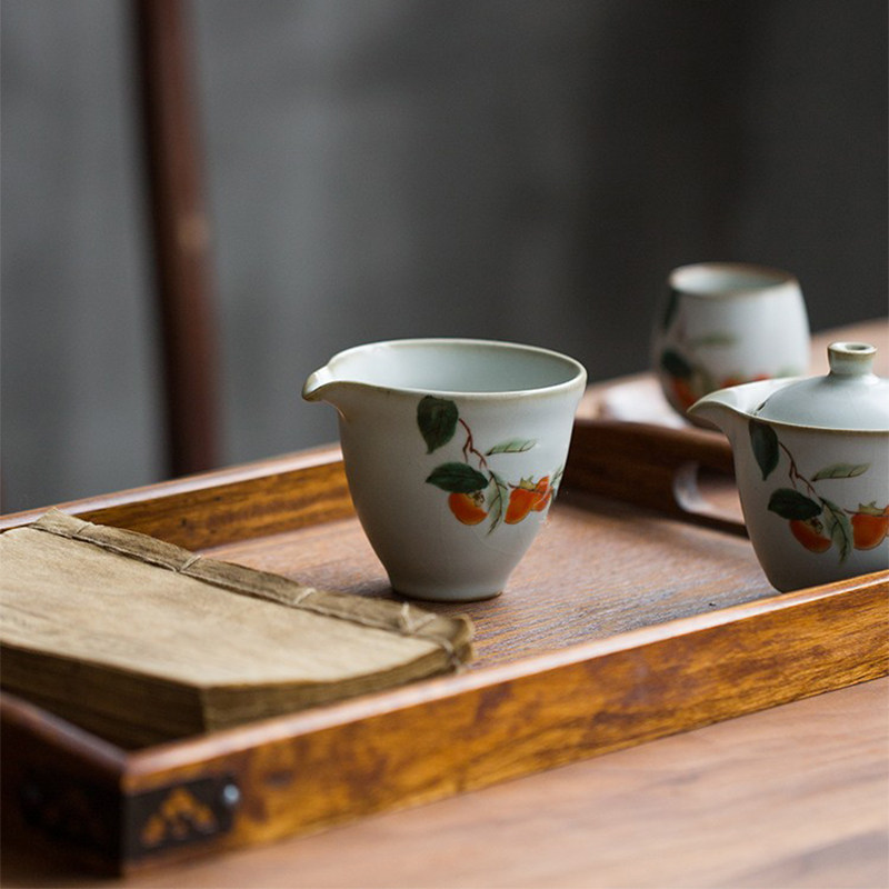 Taofu Ru Kiln tea set fair cup ceramic tea divider teacup public cup Kung Fu tea sea inverted teapot fair cup