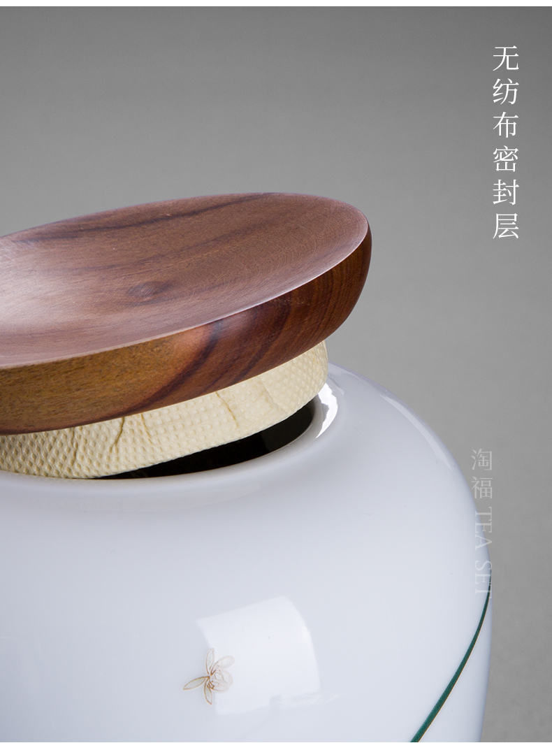 Ceramic tea pot seal pot small household receives receives small storage containers of tea tea POTS, tea set