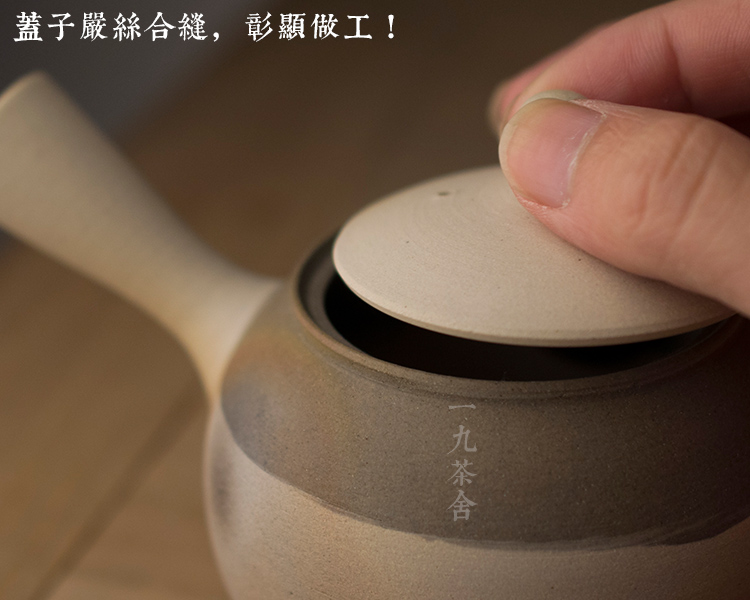 Side of Japanese checking ceramic teapot household teapot large - capacity single pot of kung fu tea tea tea kettle