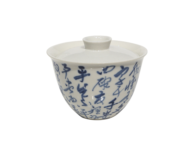 In true up jingdezhen hand - made verse girder pot of tea cups ceramic POTS tureen household small kung fu tea set