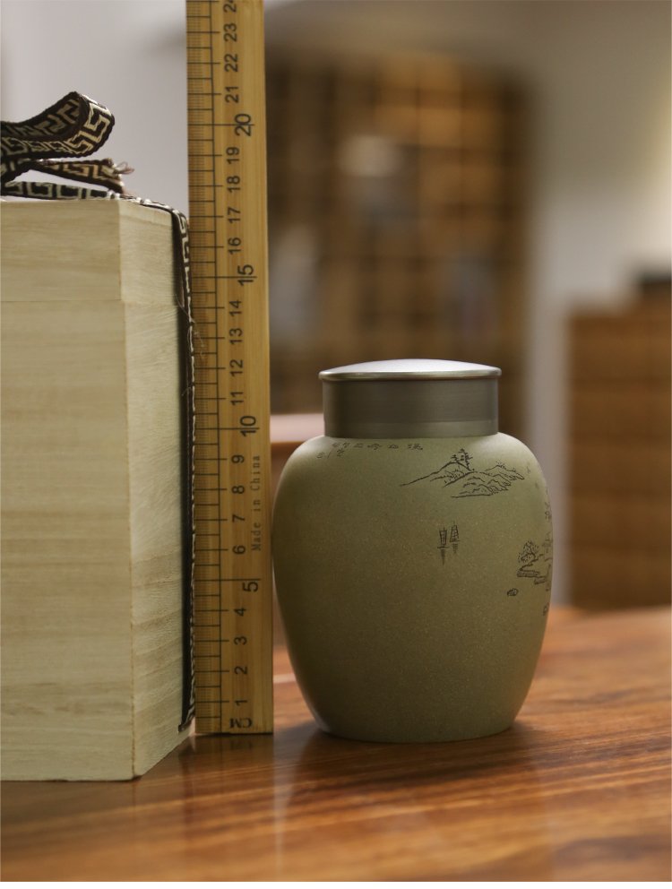Yixing purple sand tea pot ceramic POTS sealed as cans moistureproof home high - grade tea store POTS with cover the size