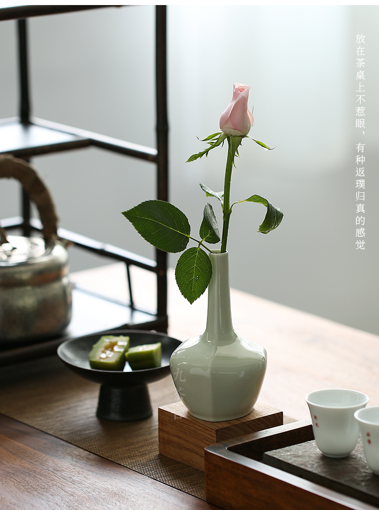 Jingdezhen ceramic floret bottle pet net bottles of tea tray tea sets tea art furnishing articles kung fu tea accessories tea taking with zero