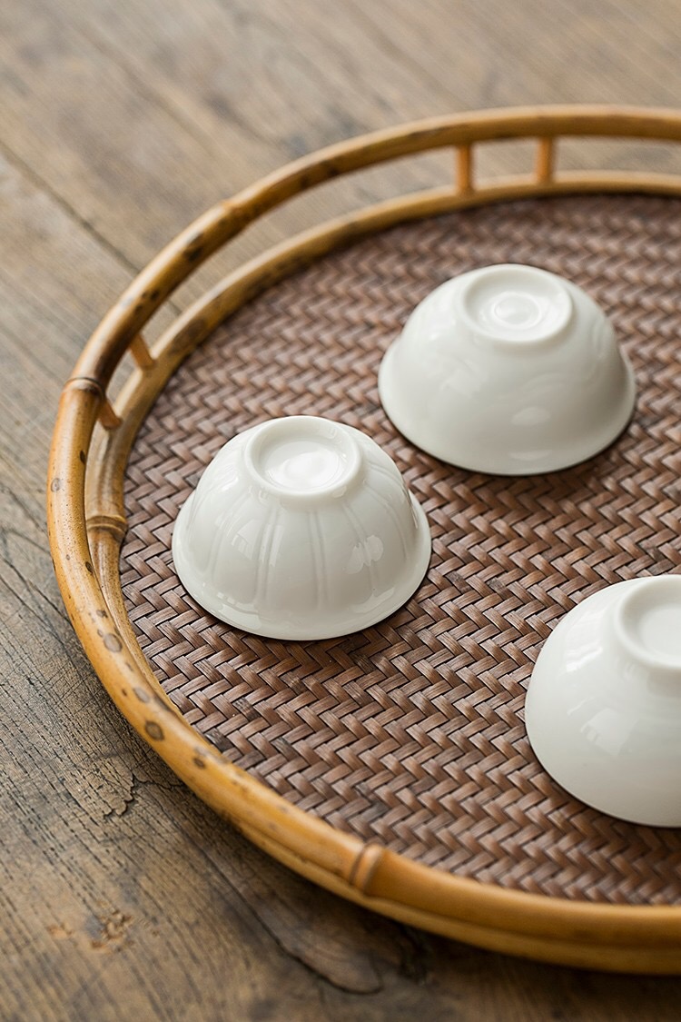 Dehua white porcelain teacup master cup single cup of household ceramic kung fu tea tea tea sample tea cup small single