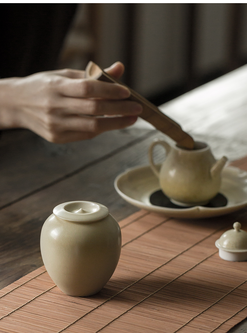 Jingdezhen ceramic POTS caddy fixings seal pot home store tea POTS remaining small containers of tea POTS