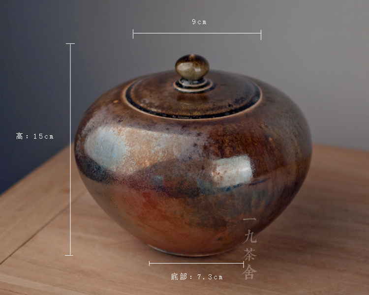 Taiwan firewood ceramics caddy fixings household deposit seal pot large black tea, green tea POTS tank receives the collection
