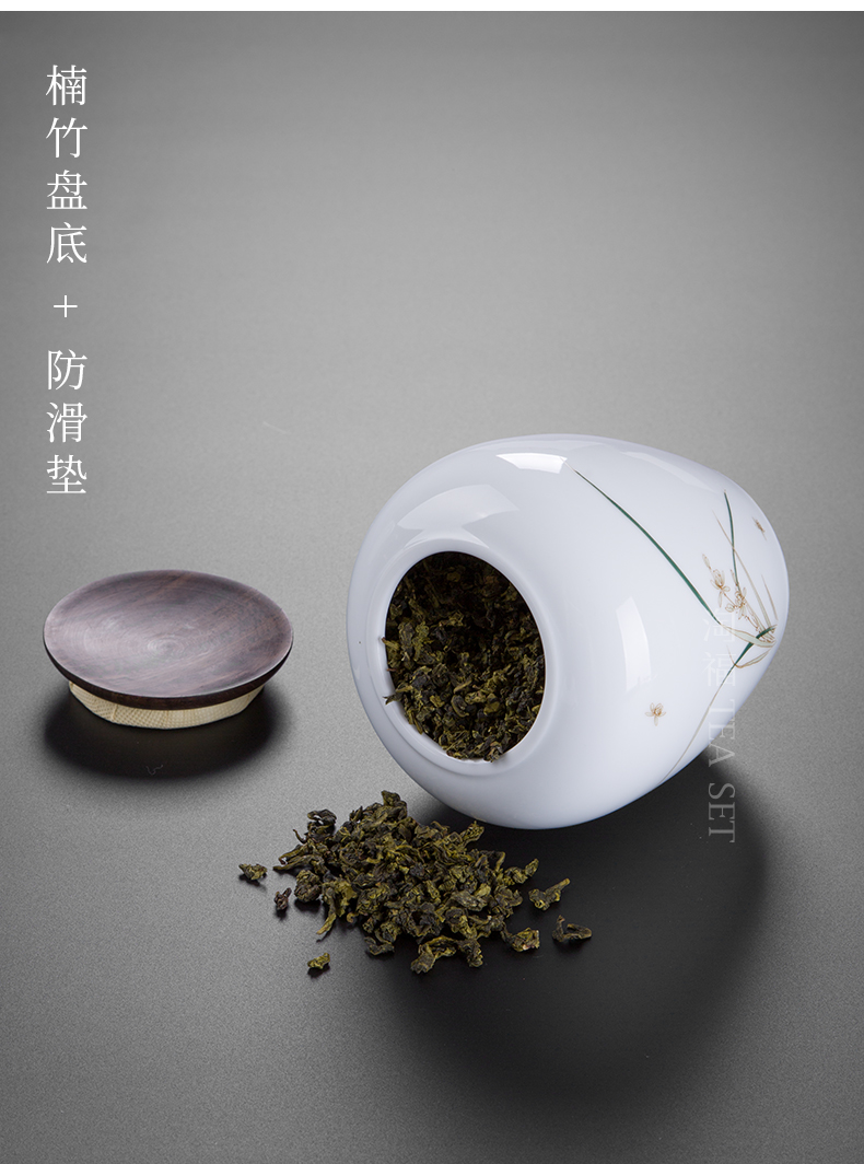 Ceramic tea pot seal pot small household receives receives small storage containers of tea tea POTS, tea set