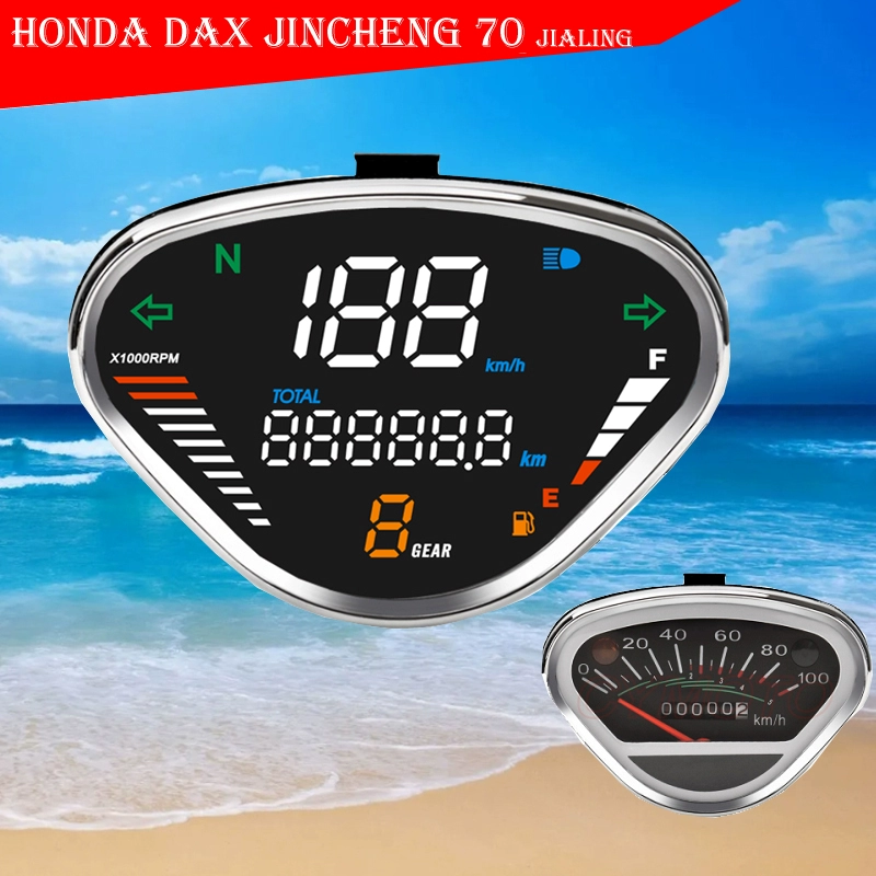 đồng hồ điện tử yaz Lắp ráp dụng cụ kỹ thuật số Honda DAX CT50 Tấn Thành 50 Hươu cao cổ 70 Monkey với đồng hồ đo tốc độ đồng hồ xe máy điện đồng hồ điện tử wave blade