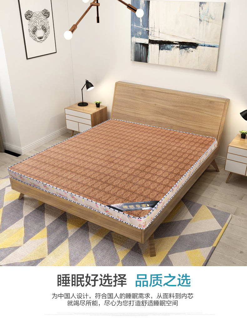 Quá khó nệm dừa cọ nệm mat 1 m 1,2 m 1,35 m 1,4 m gấp con mỏng tiết kiệm già - Nệm đệm