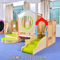 Corner game Loft house Early education scene Chalet Parent-child garden Wooden house childrens indoor toddler slide
