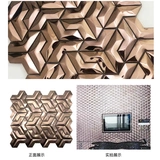 Шестиугольная черная инопланетная металлическая из нержавеющая сталь мозаика