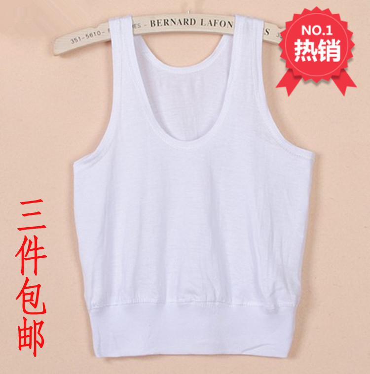 Middle-aged pure cotton lady sweatshirt Mommy vest cotton loose sleeveless underwear old lady summer sleeve