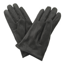 Black Winter Plus Suede Cold-Proof Warm Leather Gloves Men Business Dress Outdoor Mountain Lambskin Thickened Inner Gloves