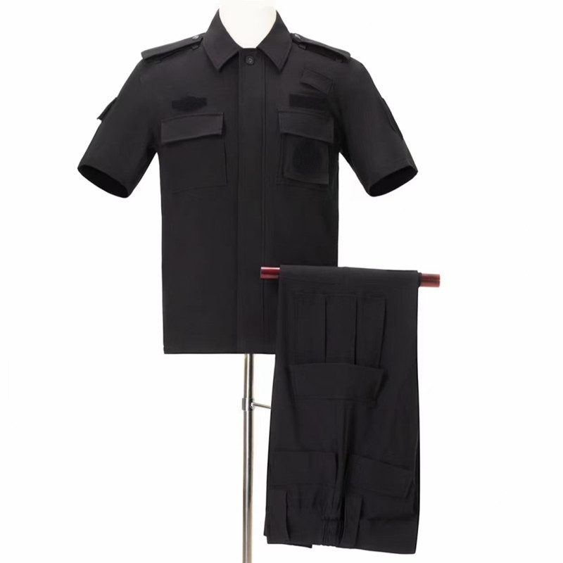 Black Short Sleeve Speed Dry Combat Training Uniform Instructors Wear Male And Female Security Summer Thin style Training clothes Suit Outdoor Duty Wear
