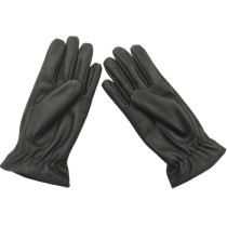 Black Single Leather Gloves Men Business Autumn Winter Outdoor Windproof Mountain Goat Leather Thin Inner Gloves