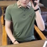 Футболка polo, летняя футболка с коротким рукавом, трендовая рубашка, коллекция 2020 года, облегающий крой, в корейском стиле