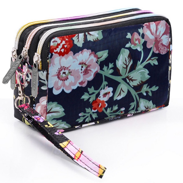 2023 New Multi-Layer Clutch Wallet Three-Layer Zipper Canvas Coin Purse Women's Small Handbag Coin Holder 2023 New Multi-Layer Clutch Wallet Three-Layer Zipper Canvas Coin Purse Women's Small Handbag Coin Holder