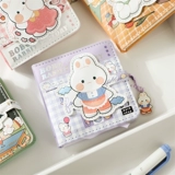 Мини -мини -кролик цвет страницы pu кожа магнитная пряжка карман маленькая книга высокая ценность для лица Девушка Сердце Книга труба