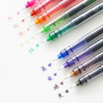 White snow direct color ball pen simple candy color water pen water-based graffiti pen 0 5mm hand tent drawing brush
