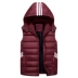 2018 mùa thu đông mới của phụ nữ cộng với phân bón XL vest béo mm300 kg áo khoác trùm đầu cotton vest ngắn triều áo phao nữ hàng hiệu Áo vest