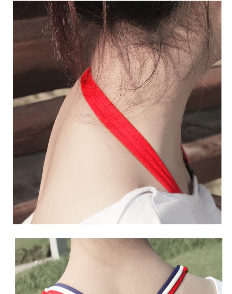 Đồ lót dây đeo cổ gợi cảm backless màu sắc phù hợp với 1,5 móc rộng điều chỉnh chéo Hàn Quốc dây đeo áo ngực có thể điều chỉnh dây áo lót hình bướm